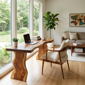 Modern Solid Wood Desk For Bedroom Work And Study Space