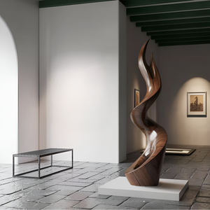Mid Century Abstract Sculpture For Furniture Wall Art