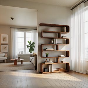Modern Bookcase Freestanding Shelving Unit For Home Organization