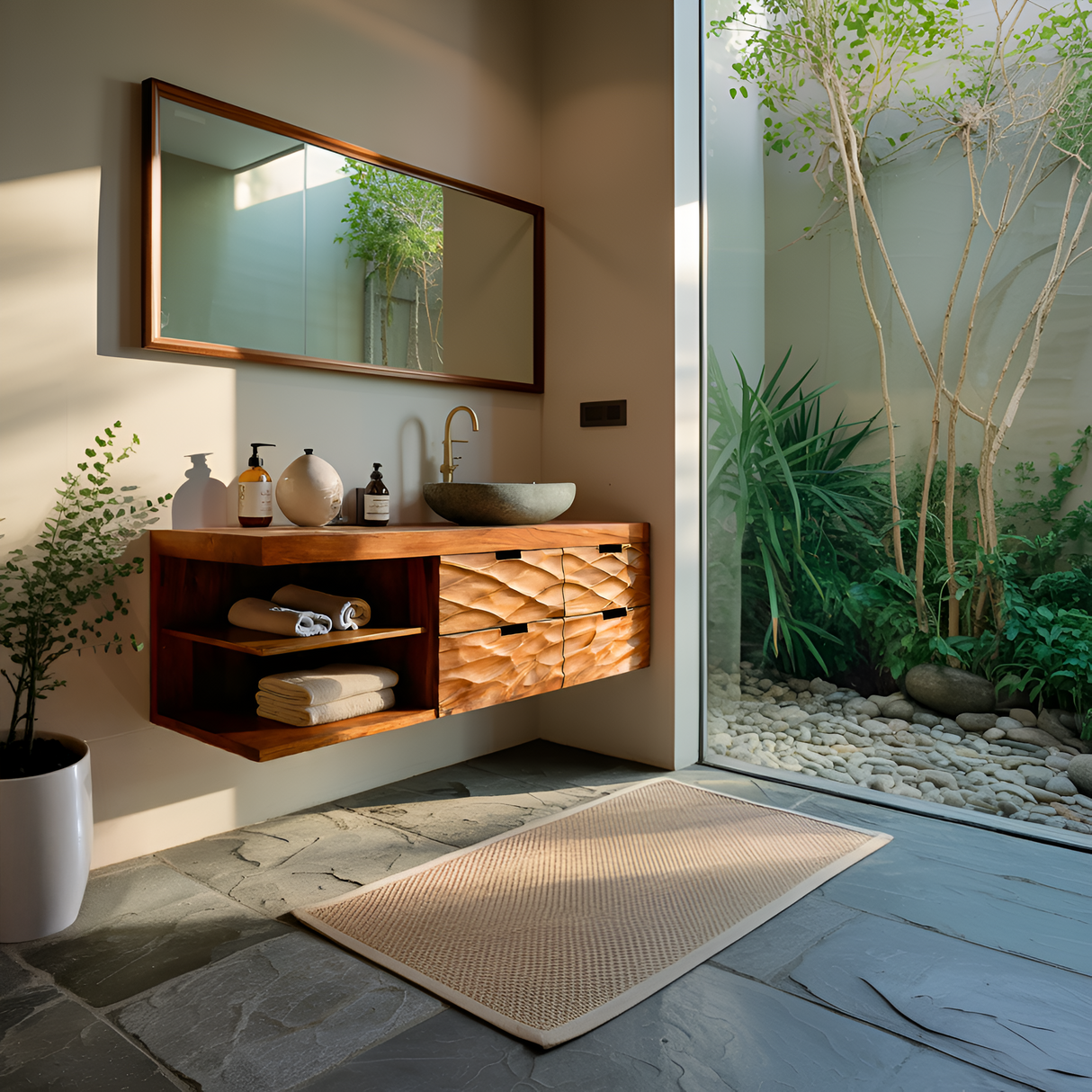 Luxury Bathroom Vanity For Modern Or Japandi Bathrooms