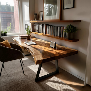 Farmhouse Solid Wood Tabletop For Bedroom Design