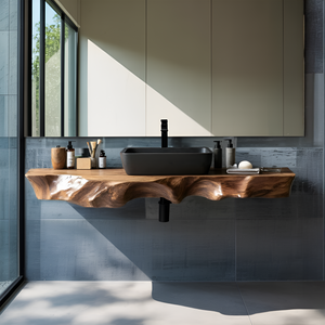 Farmhouse Solid Wood Vanity For Classic Bathroom