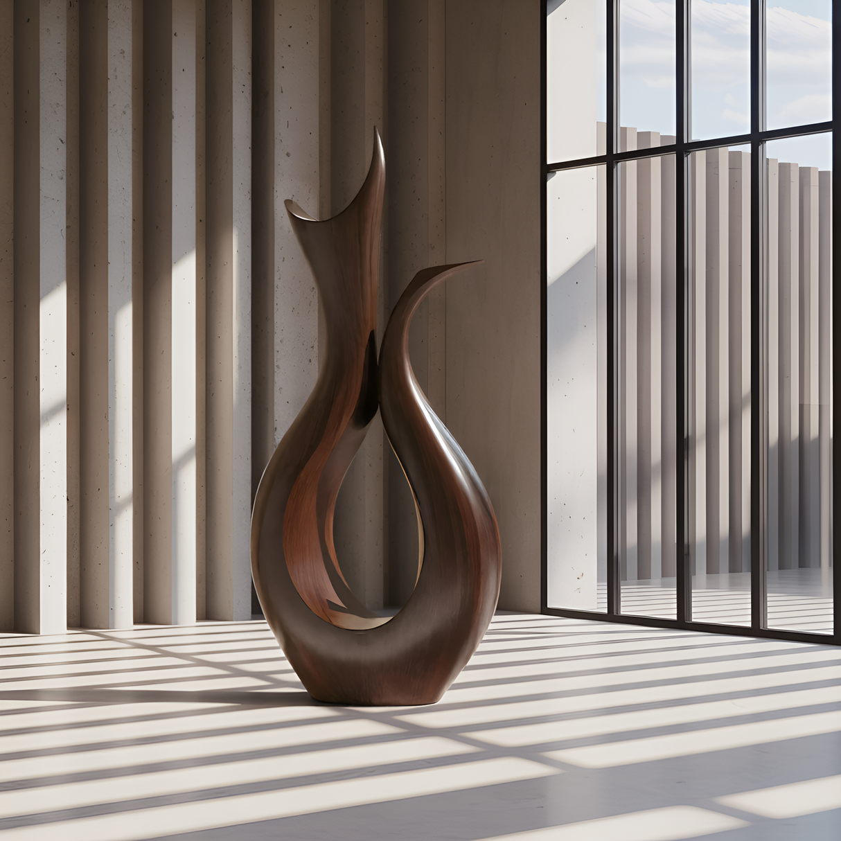 Farmhouse Abstract Sculpture For Furniture Rustic Decor
