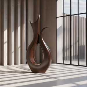 Farmhouse Abstract Sculpture For Furniture Rustic Decor