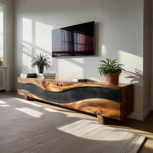 Handcrafted Solid TV Console For Bedroom Decor