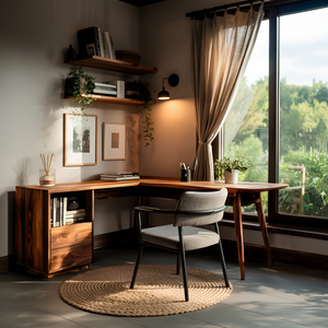 L Shaped Study Desk For Home Office