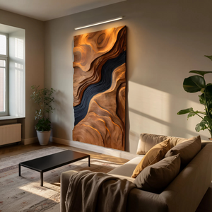 Abstract Carved Wall Art Sculpture For Modern Living Room