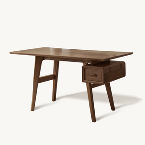 Mid-Century Desk With Drawer For Home Office Space
