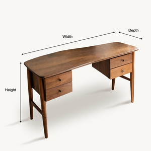 Mid Century Writing Desk For Bedroom Workspace Or Study Nook