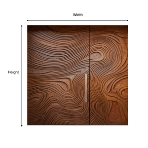 Contemporary Sculpted Door For Grand Entryway Or Modern Villa