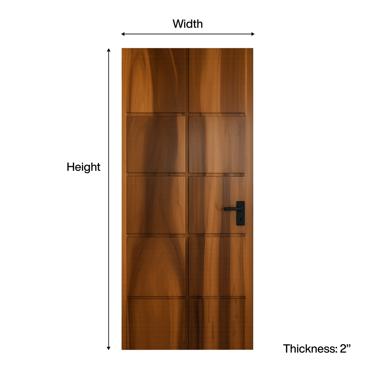 Modern Panel Door Design For Living Room And Hallway