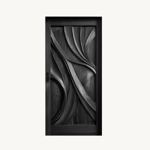 Artistic Carved Door Design For Hallway And Entrance