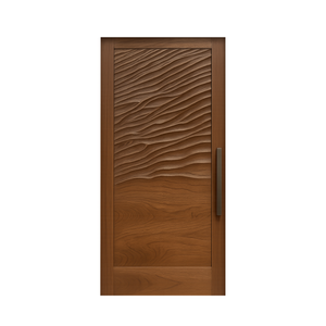 Modern Wave Pattern Front Door Design For Entryway