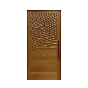 Modern Wave Pattern Front Door Design For Entryway