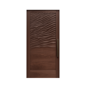 Modern Wave Pattern Front Door Design For Entryway