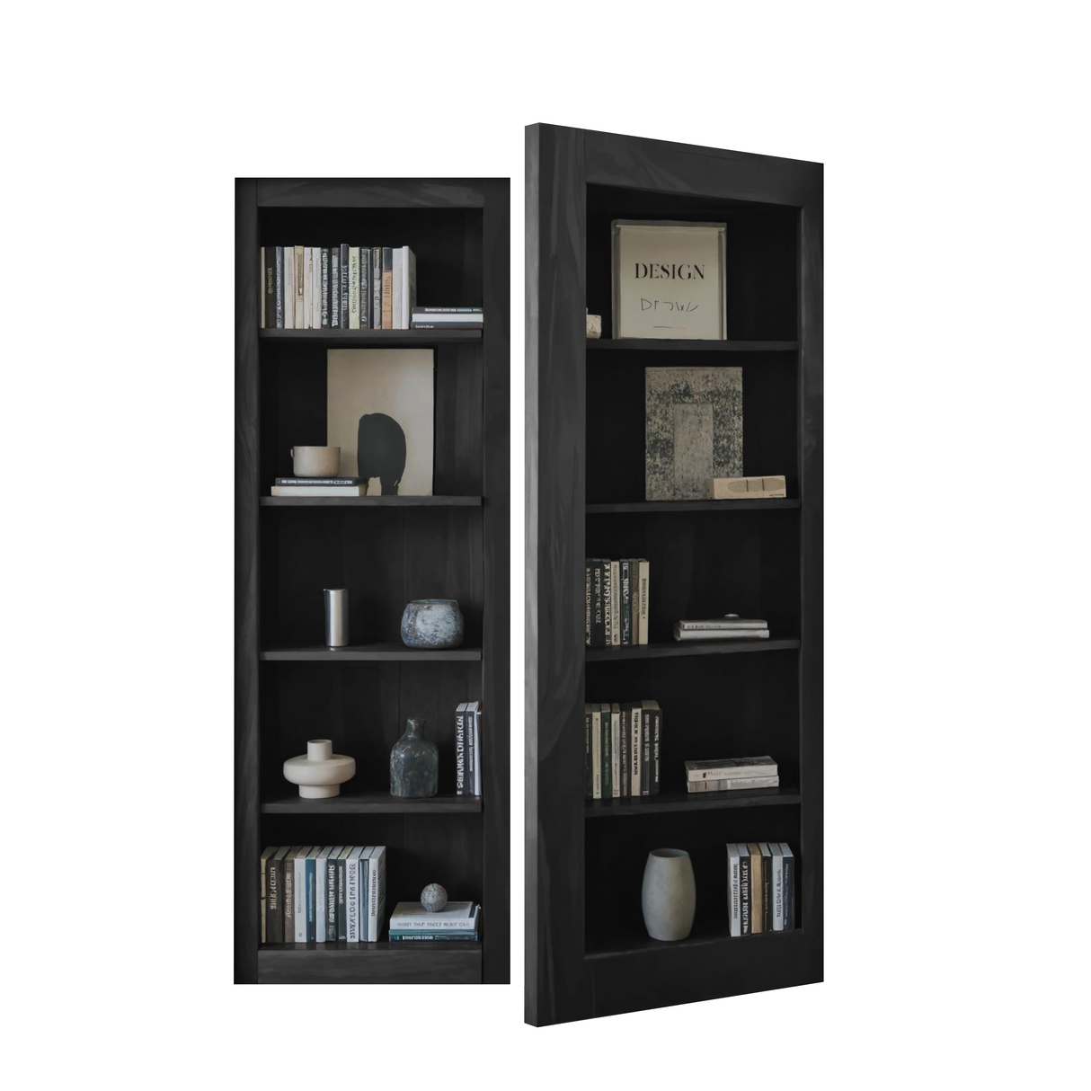 Modern Hidden Door Bookshelf For Home Office Or Living Room
