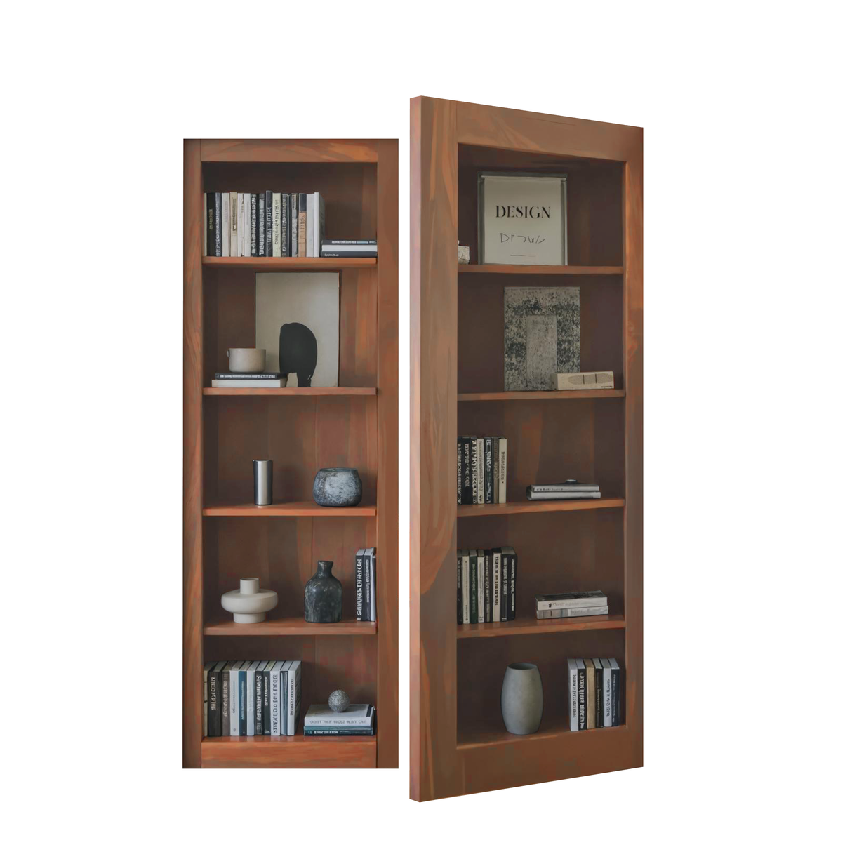 Modern Hidden Door Bookshelf For Home Office Or Living Room