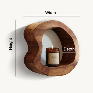 Sculptural Wall Shelf Set For Living Room Or Hallway