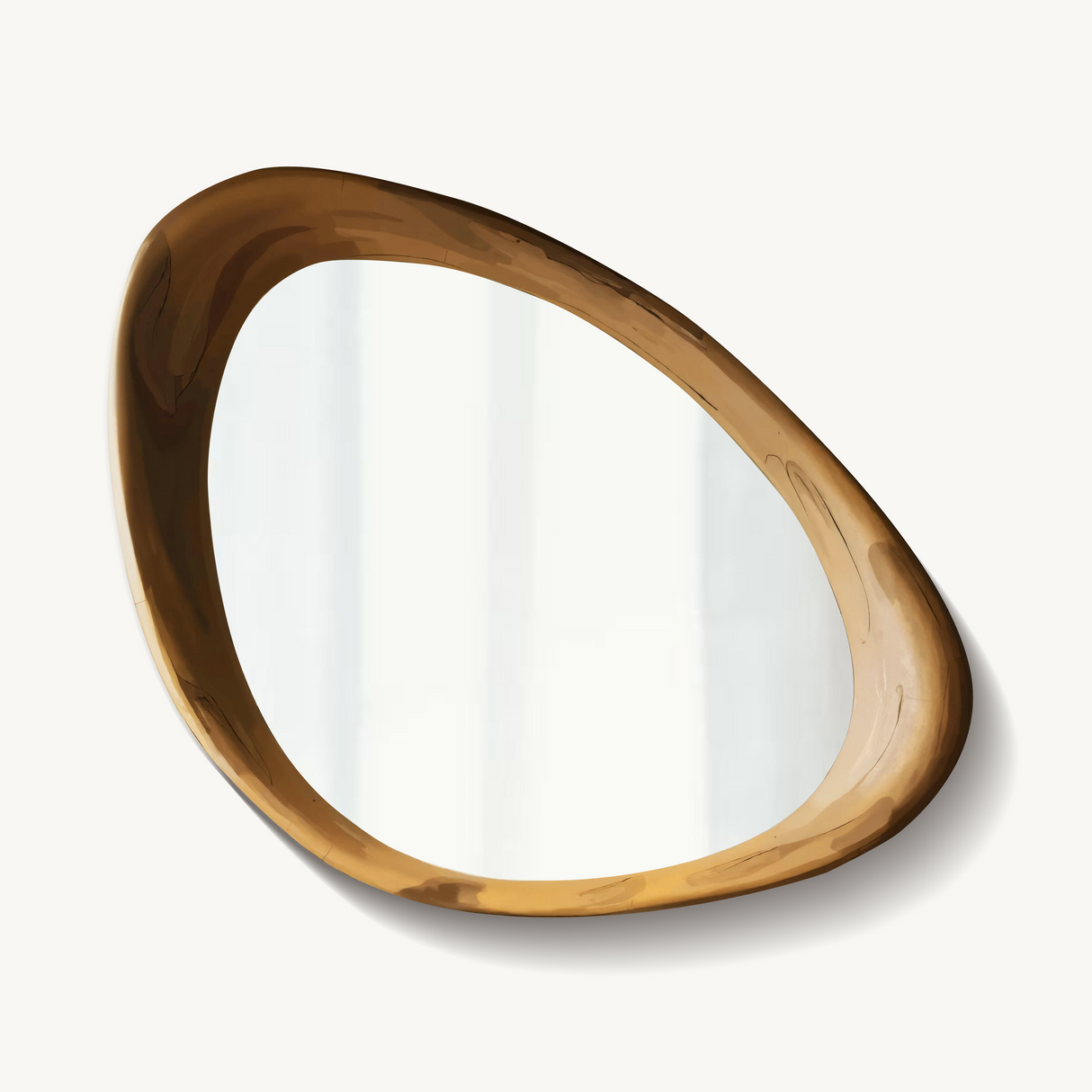 Modern Organic Shaped Wall Mirror For Living Spaces