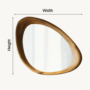 Modern Organic Shaped Wall Mirror For Living Spaces