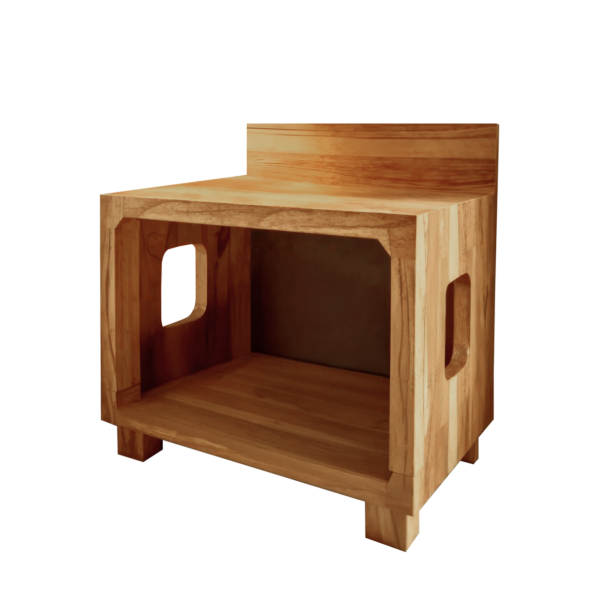 Modern Nightstand With Pet Bed For Small Spaces