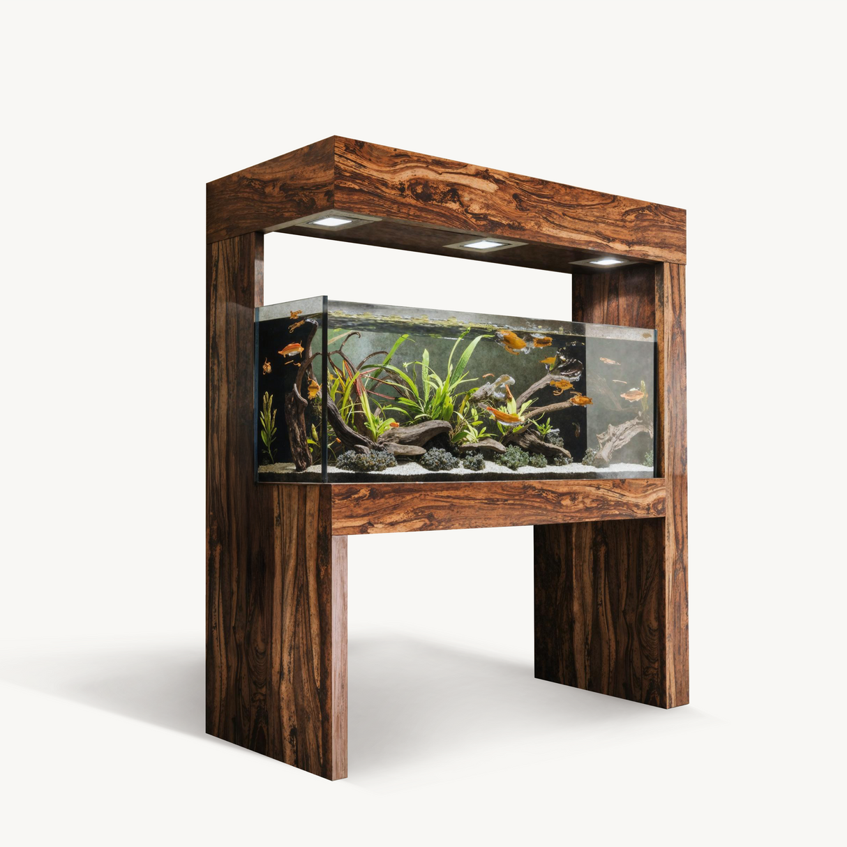 Modern Aquarium Stand With Canopy For Living Room