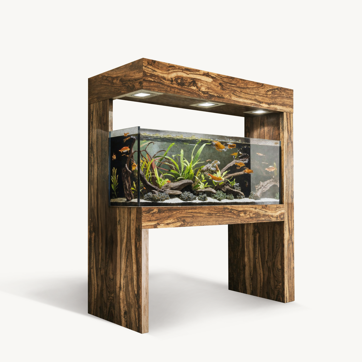 Modern Aquarium Stand With Canopy For Living Room