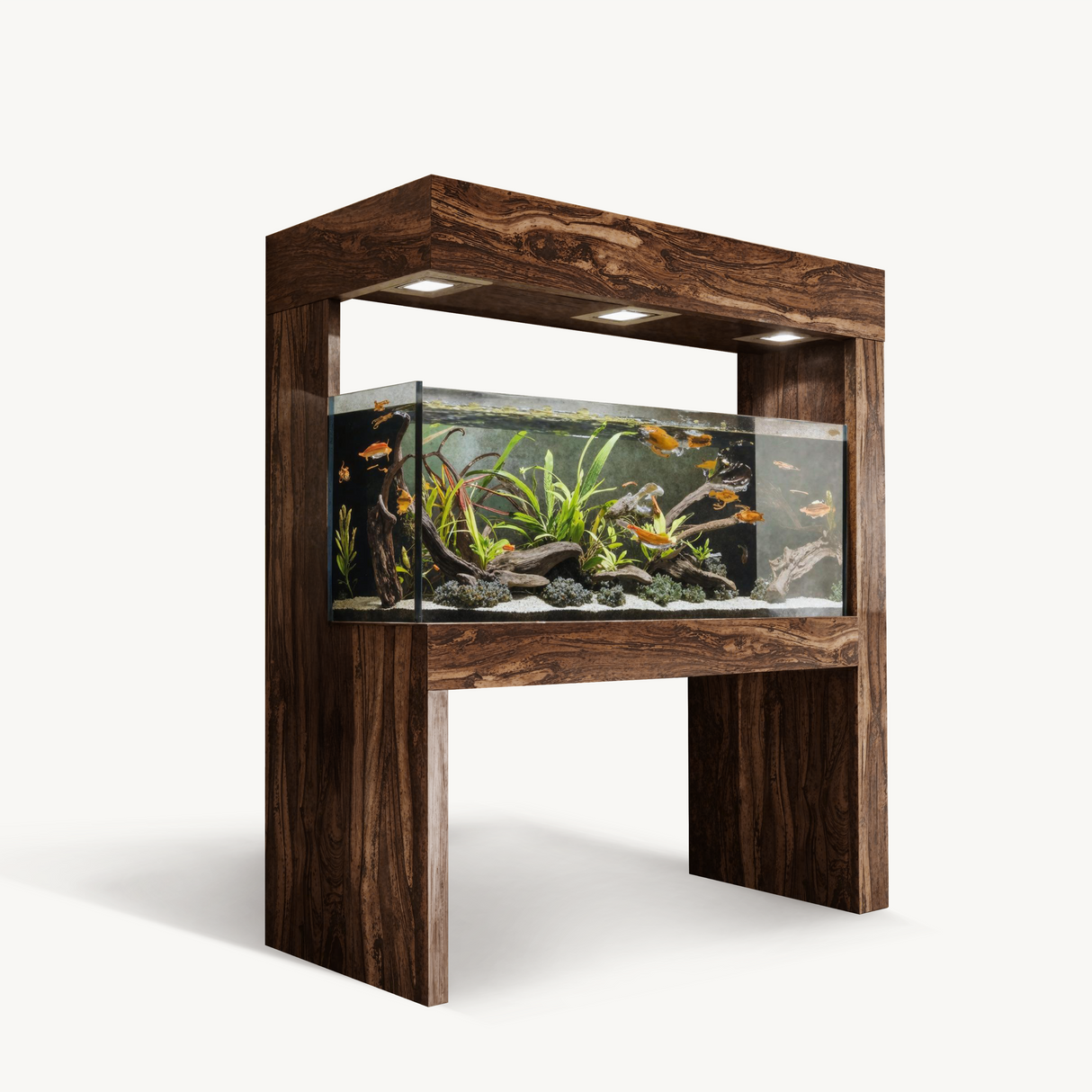 Modern Aquarium Stand With Canopy For Living Room