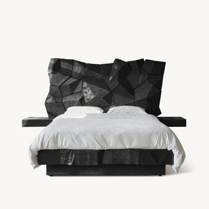 Sculptural Geometric Bed Frame For Modern Bedroom