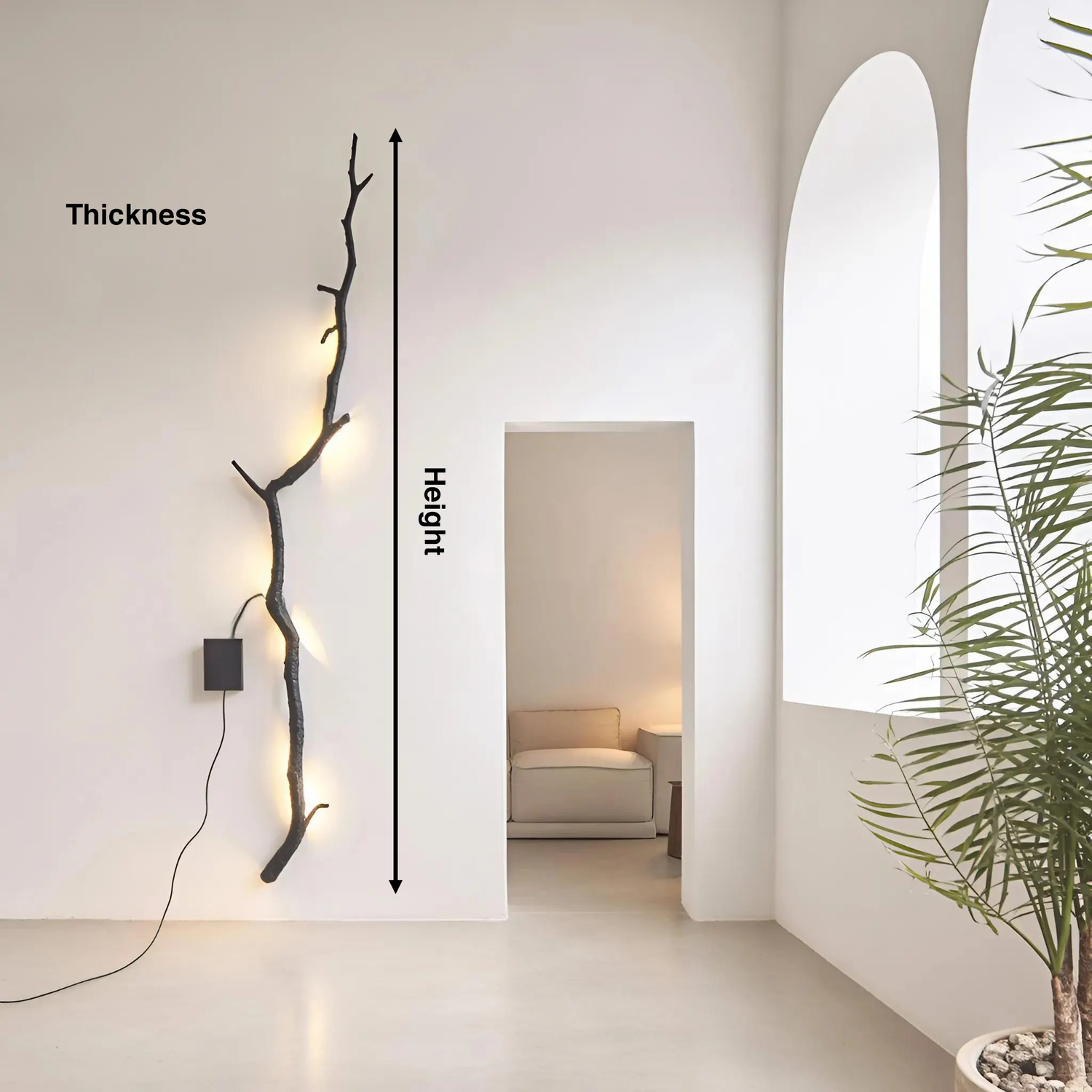 Minimalist Branch Wall Light For Hallway Or Living Room