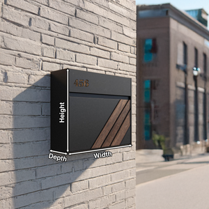 Modern Solid Wood Sculpture Mailbox For Patio Furniture Decoration