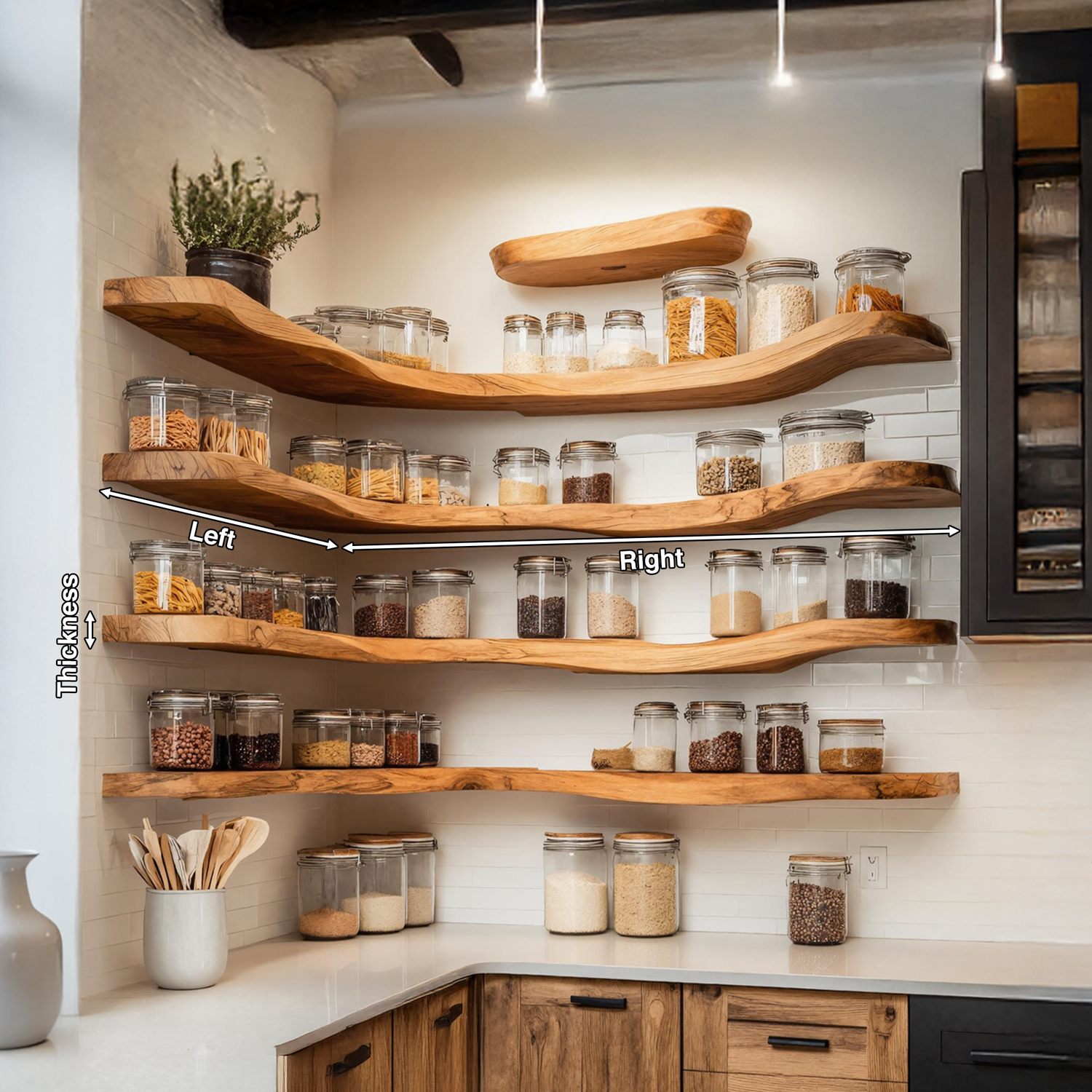 Mid Century Spice Storage Organizer For Kitchen Decor