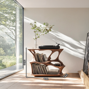 Mid Century Record Stand Vinyl Storage Solution