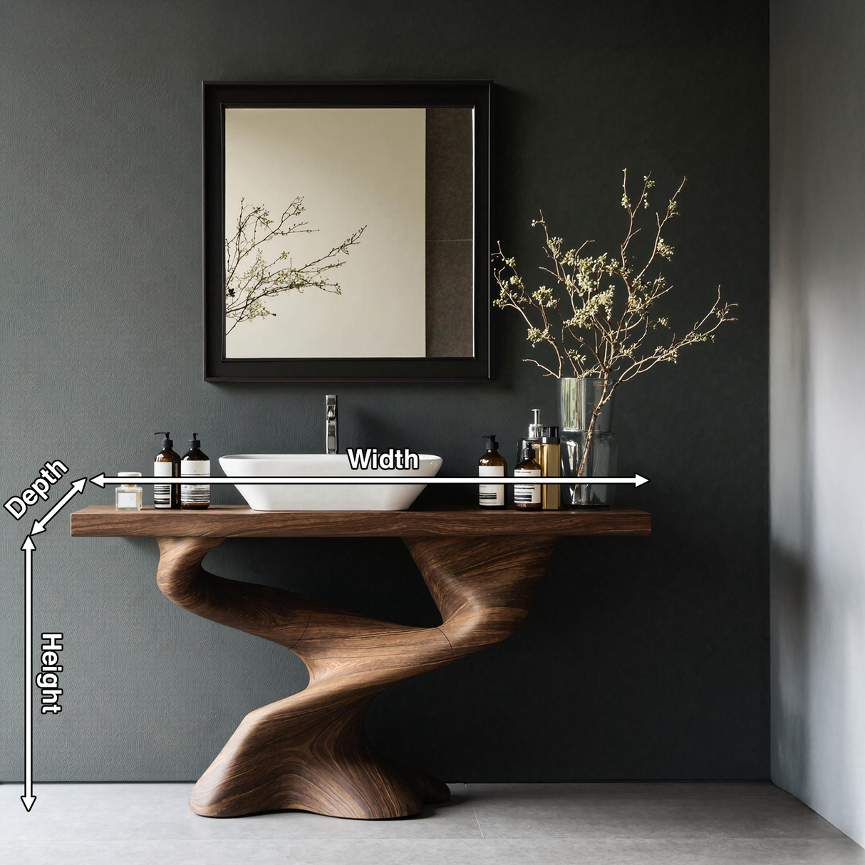 Handcrafted Solid Vanity For Unique Bathroom Design