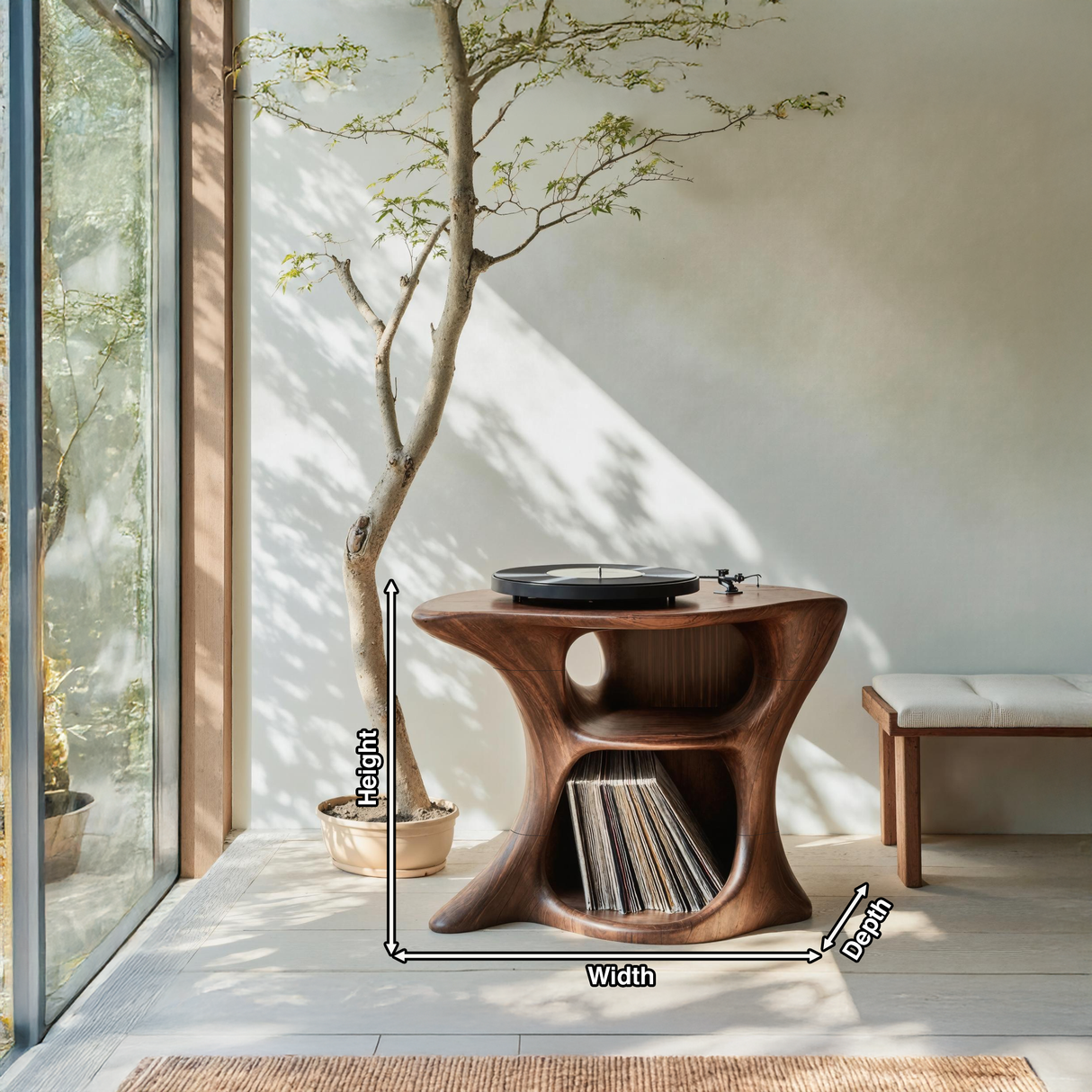 Farmhouse Wooden Media Stand Home Decor Accents