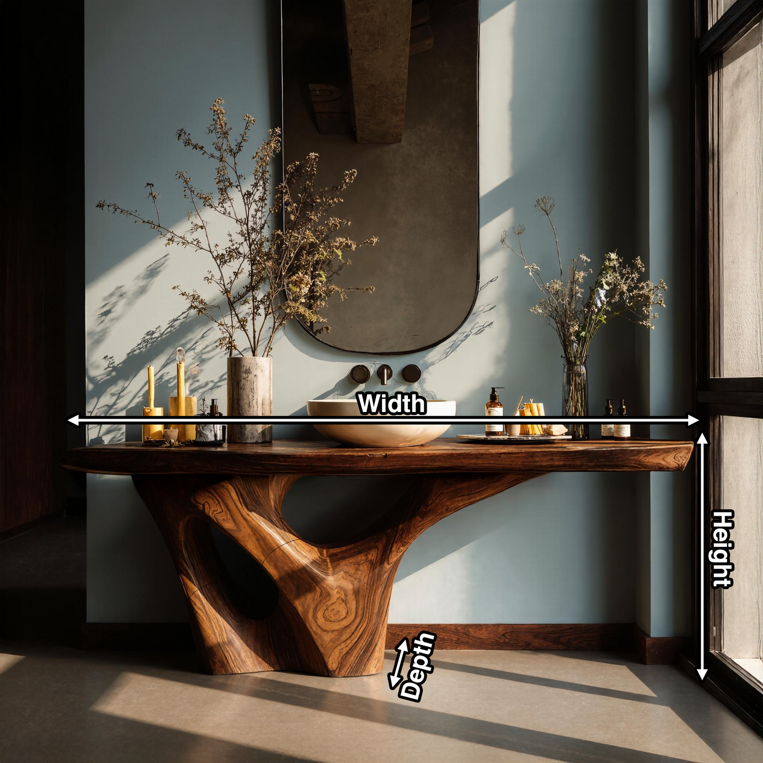 Rustic Solid Vanity For Timeless Bathroom Furniture