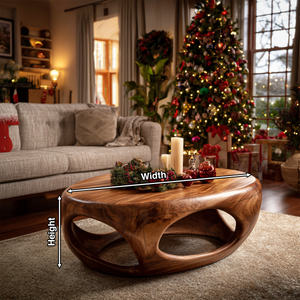 Farmhouse Solid Wood Coffee Table For Holiday Furniture Decoration