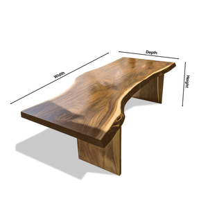 Modern Organic Curved Office Desk For Executive Or Creative Workspace