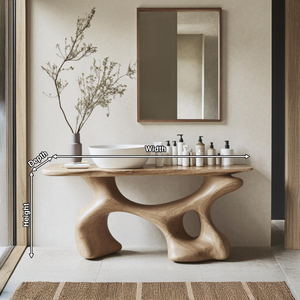 Handcrafted Bathroom Vanity For Organic Home Look