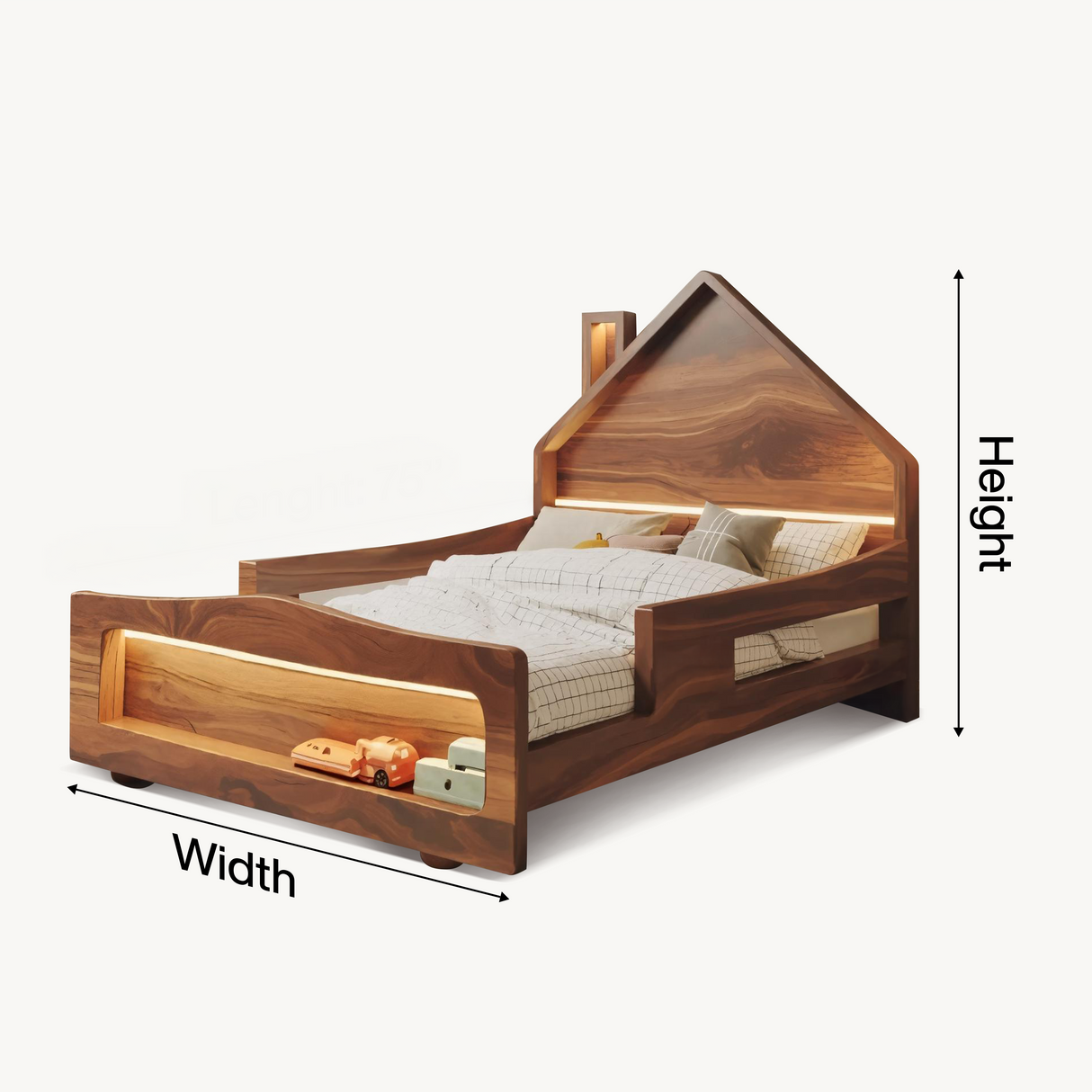 Modern House Shape Kids Bed For Toddler Bedroom