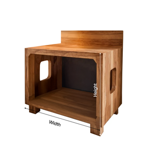 Modern Nightstand With Pet Bed For Small Spaces
