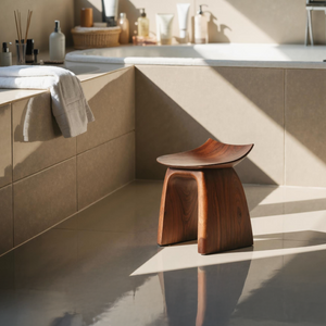 Mid Century Shower Bench For Bathroom Furniture Decor