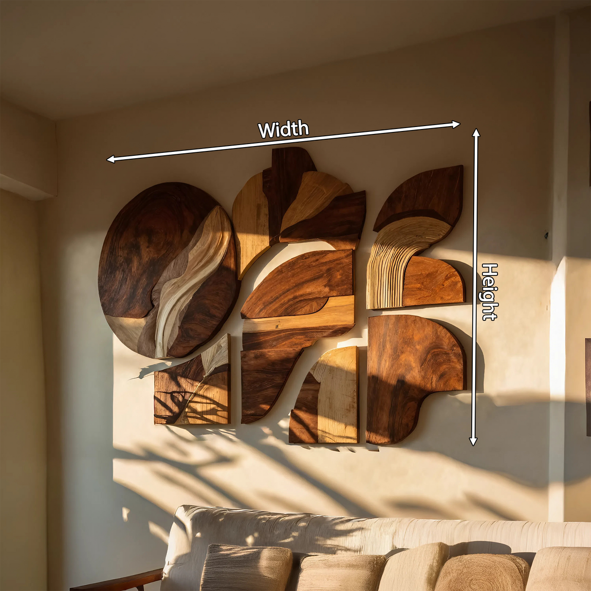 Farmhouse Wooden Wall Art Sculpture For Home Decor