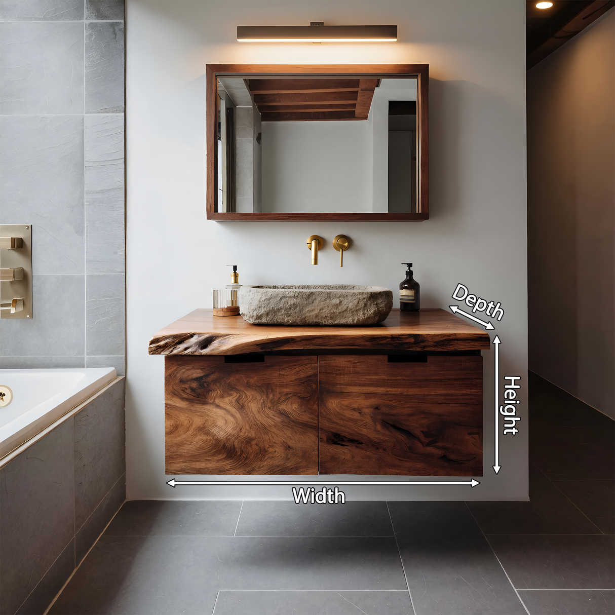 Contemporary Floating Bathroom Vanity For Bathroom