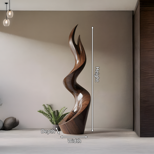 Mid Century Abstract Sculpture For Furniture Wall Art