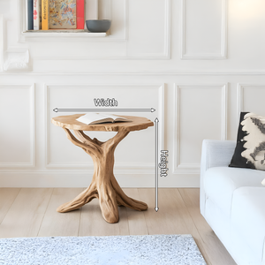 Farmhouse Round End Table For Entryway Design Stylish Furniture Decor