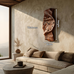 Contemporary Wall Clock Vertical Design For Living Room Interior