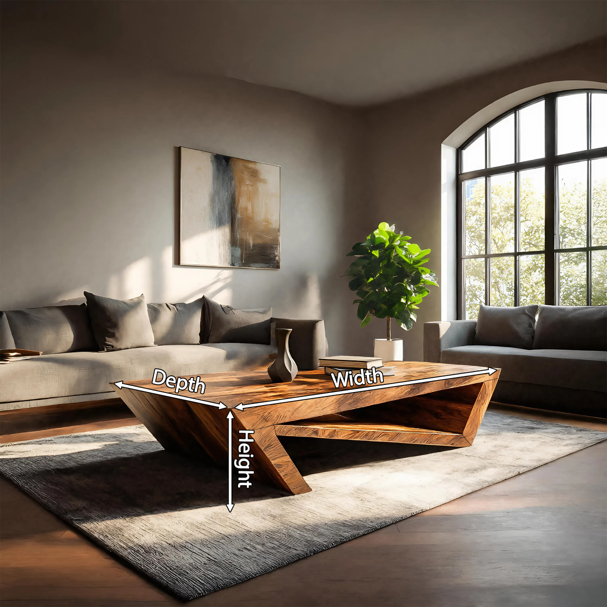 Modern Coffee Table With Unique Storage For Living