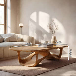 Contemporary Sculptural Coffee Table For Living Room