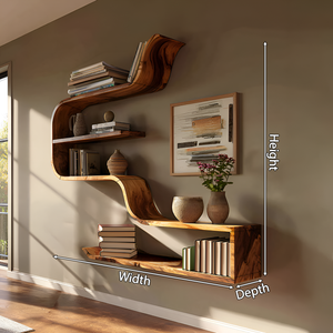 Handcrafted Wooden Entryway Organizer Shelf For Hallway Storage